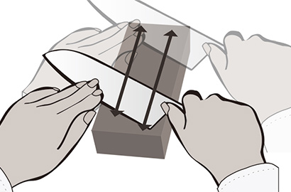 Knife moved across steel zwilling paring knife