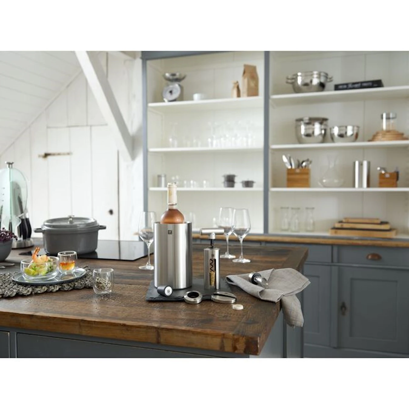 Ведёрко для охлаждения вина 20 см - фото 3