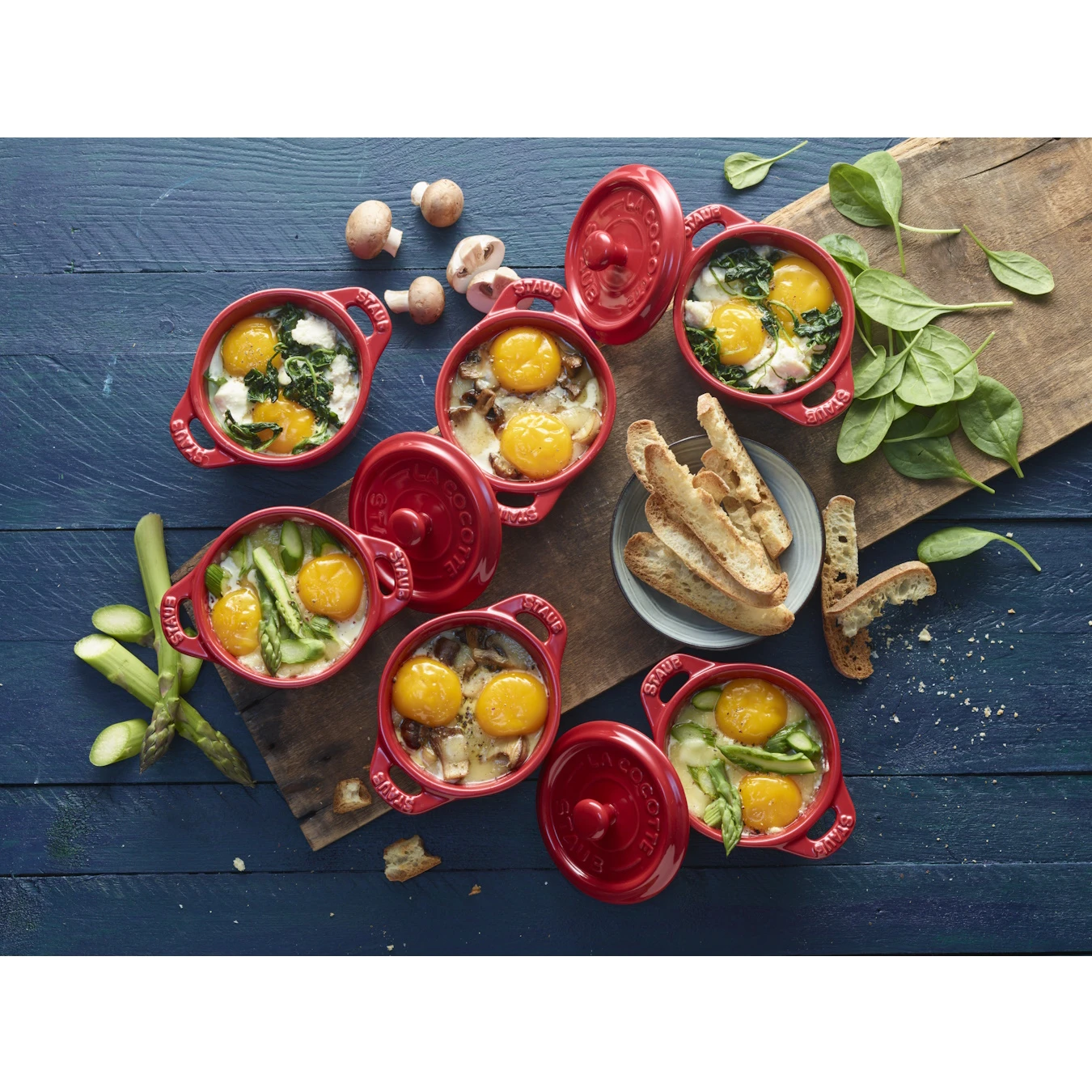 Мини-кокот круглый, 10 см, вишневый - фото 7