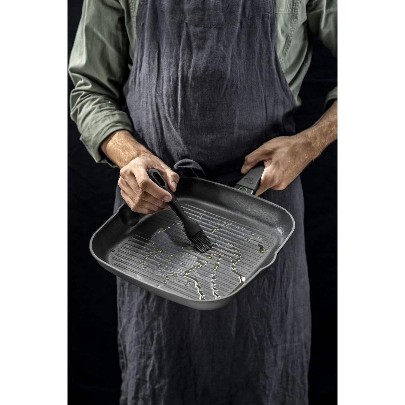 Кисточка кулинарная силиконовая 17 см, Ballarini Nero - фото 2