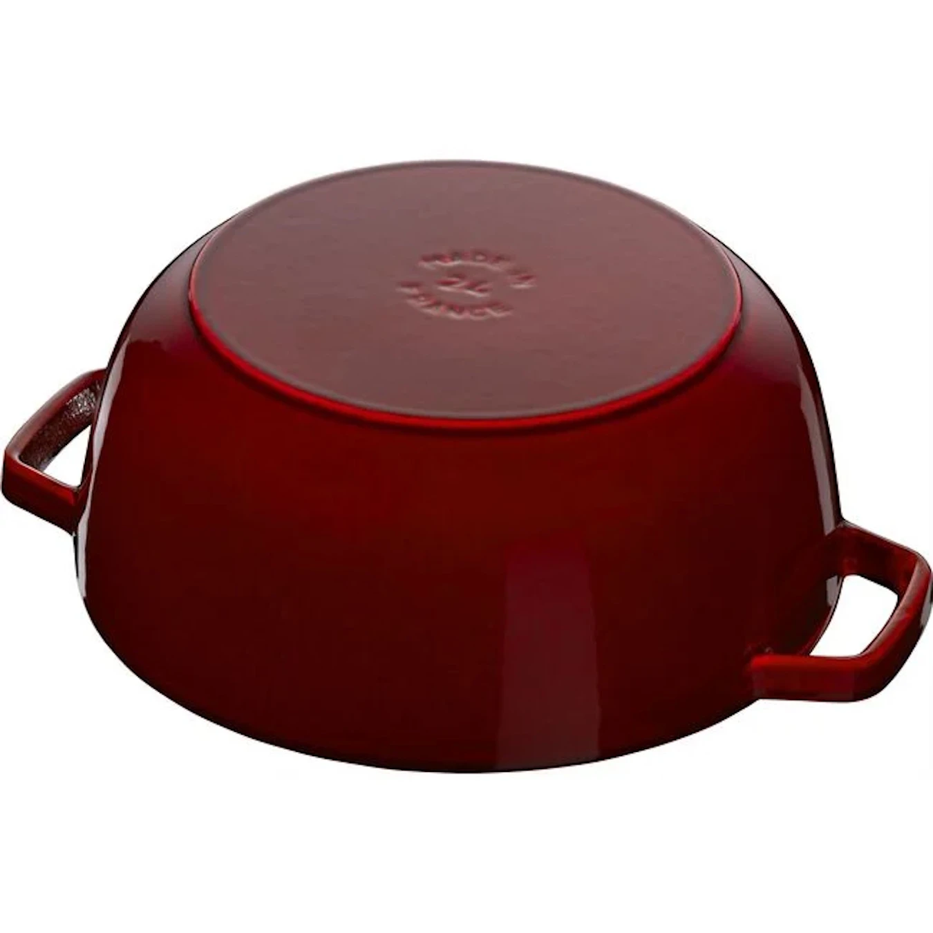 Кокот чугунный STAUB "Цветочный", 24 см, 3.6 л, гранатовый - фото 3