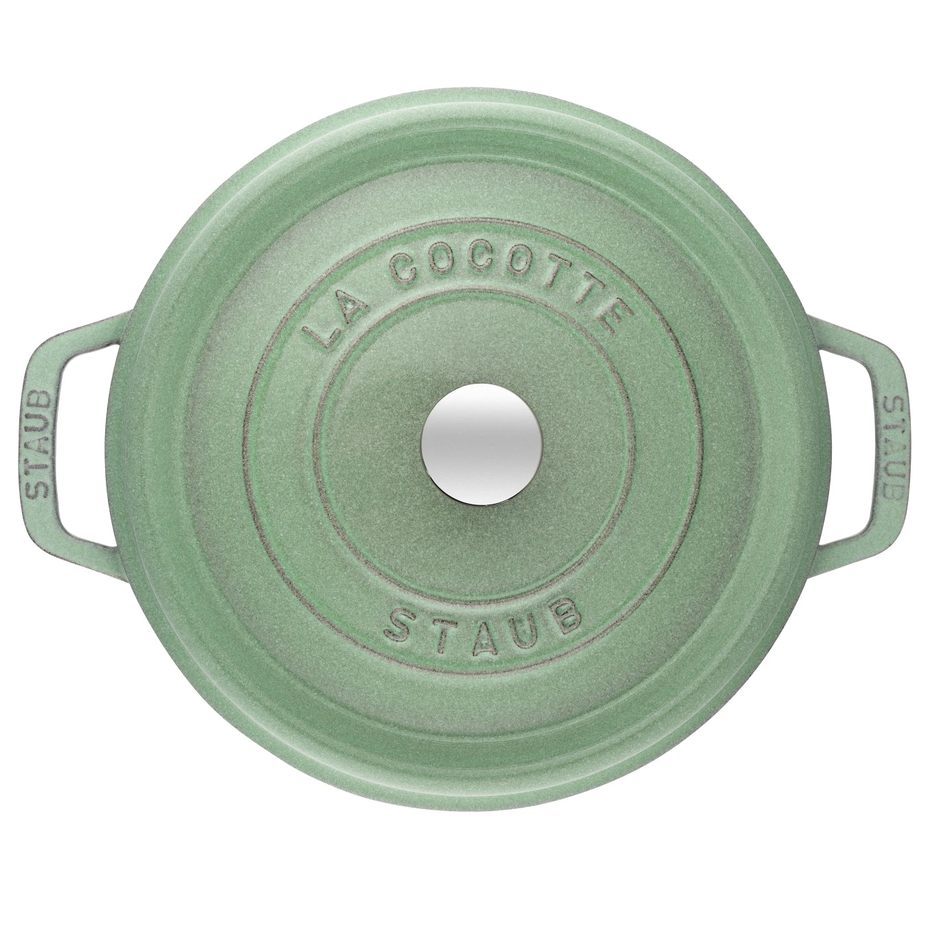 Кокот чугунный STAUB, круглый, 24 см, 3.8 л, шалфей - фото 4