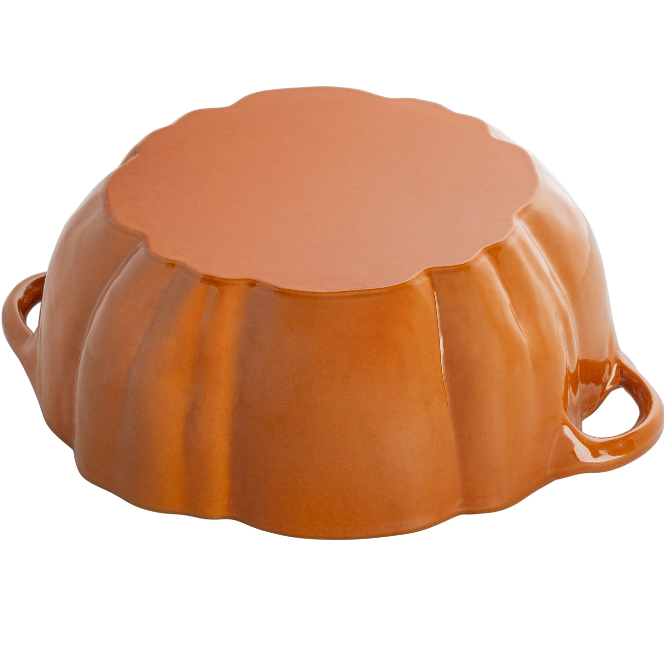 Кокот чугунный STAUB, форма "Тыква", 24 см, 3.31 л., корица - фото 6