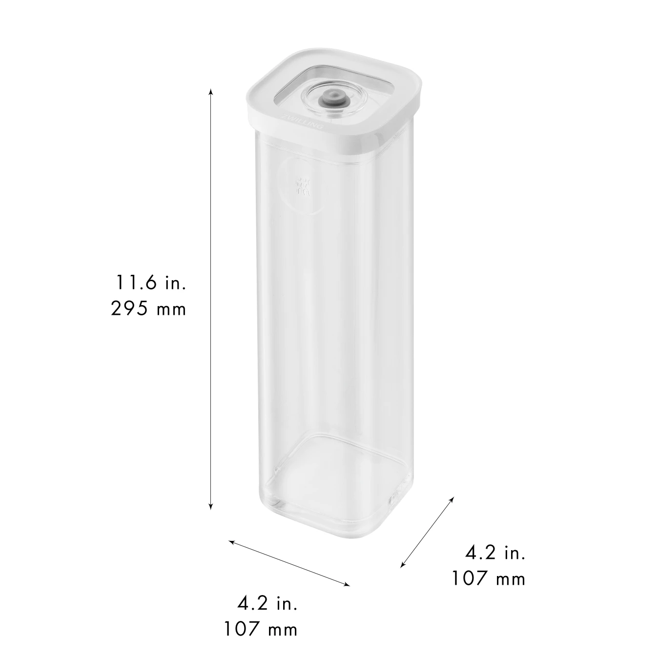 Контейнер пластиковый ZWILLING Cube для вакуумного хранения, прозрачный, 4S, 1,7 л - фото 5