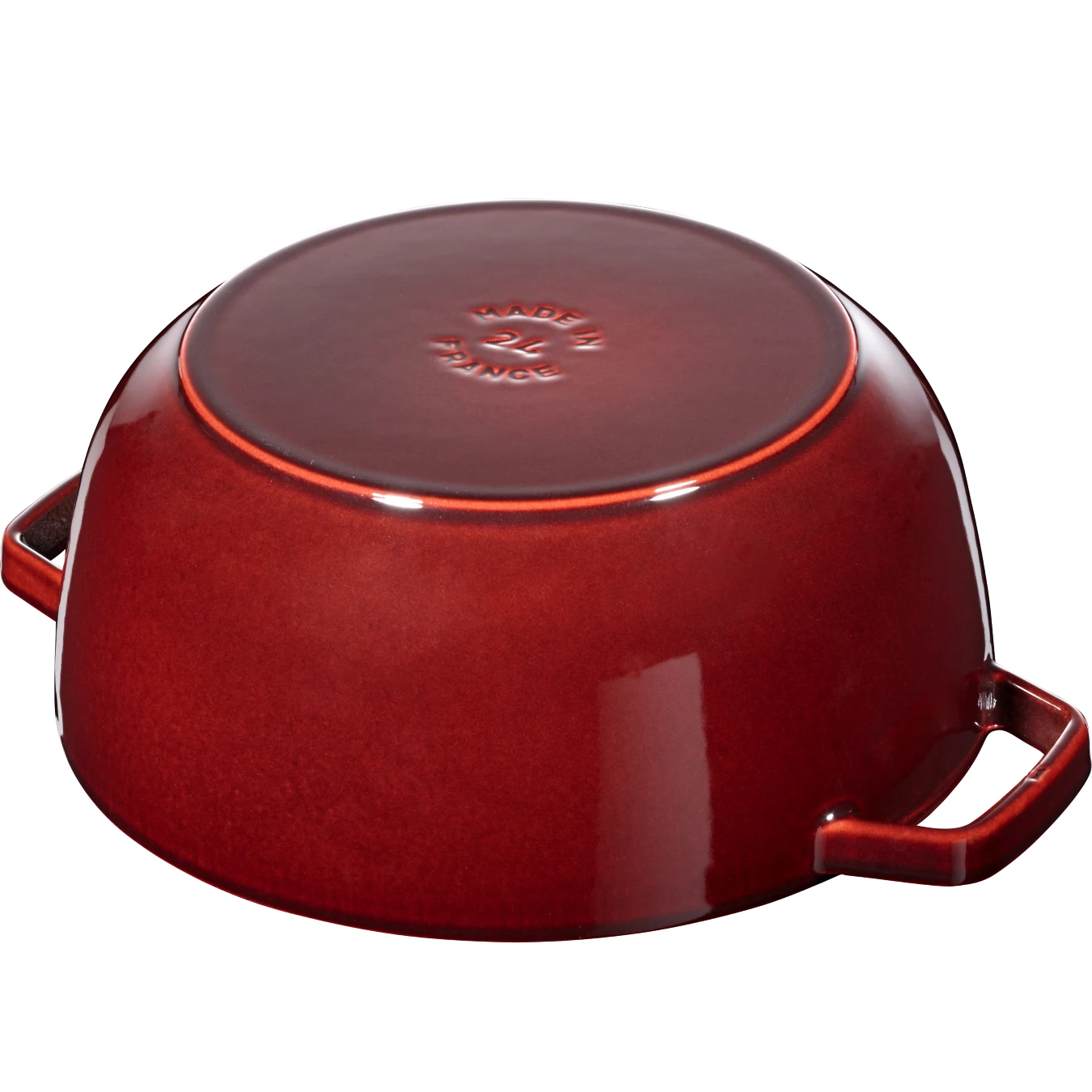 Кокот чугунный STAUB "Петух", 24 см, 3,6 л, гранатовый - фото 5