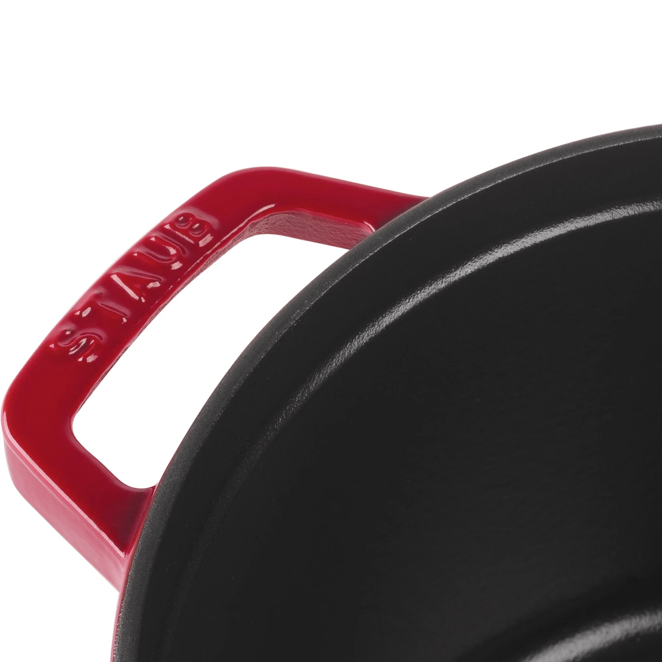 Кокот чугунный STAUB, круглый, высокий, 24 см, 4.7 л., вишневый - фото 4