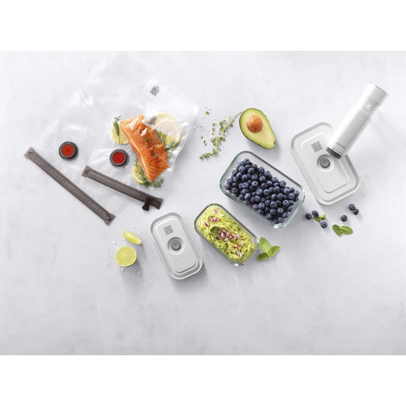 Набор для вакуумного хранения продуктов ZWILLING Fresh&Save, стекло, S/M, 7 пр. - фото 10