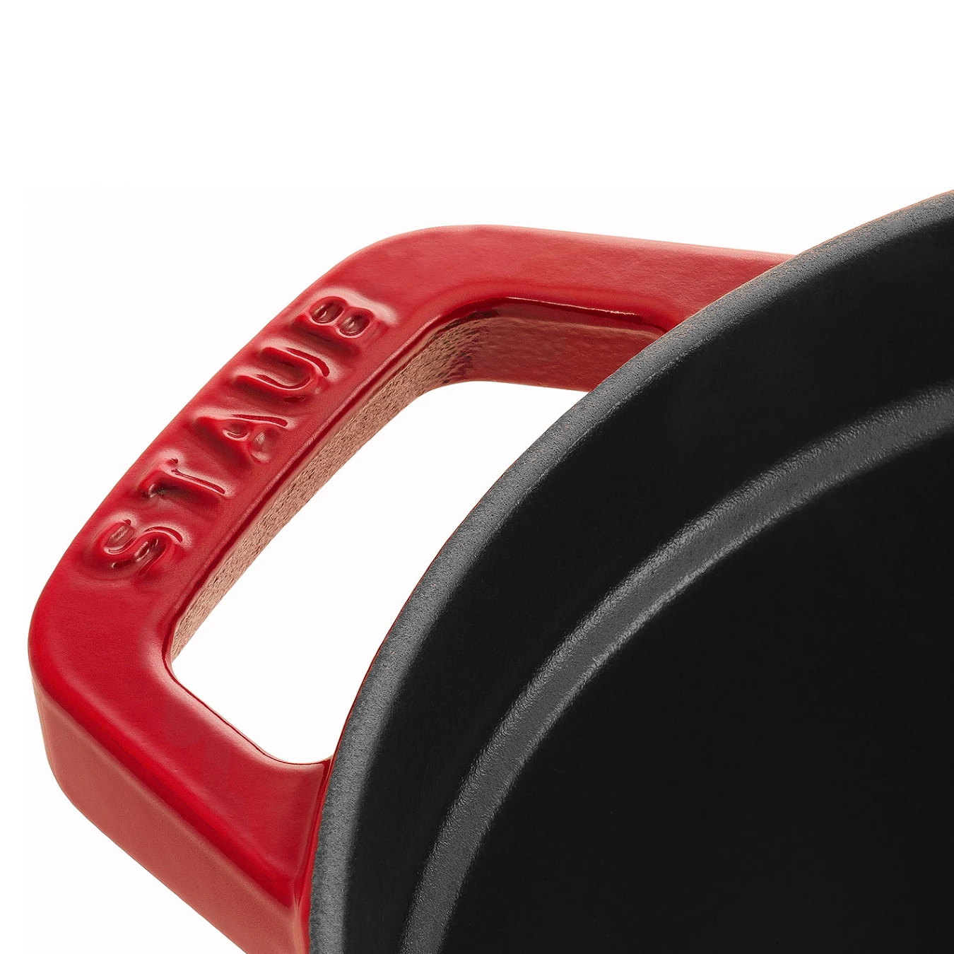 Кокот чугунный STAUB, круглый, 30 см, 8,35 л, вишневый - фото 5
