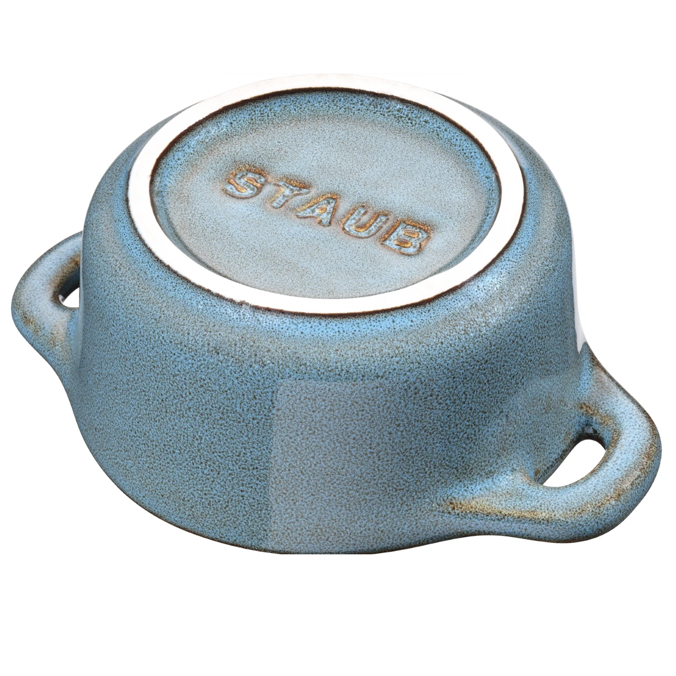 Мини-кокот керамический STAUB, круглый, 10 см, античный бирюзовый - фото 5