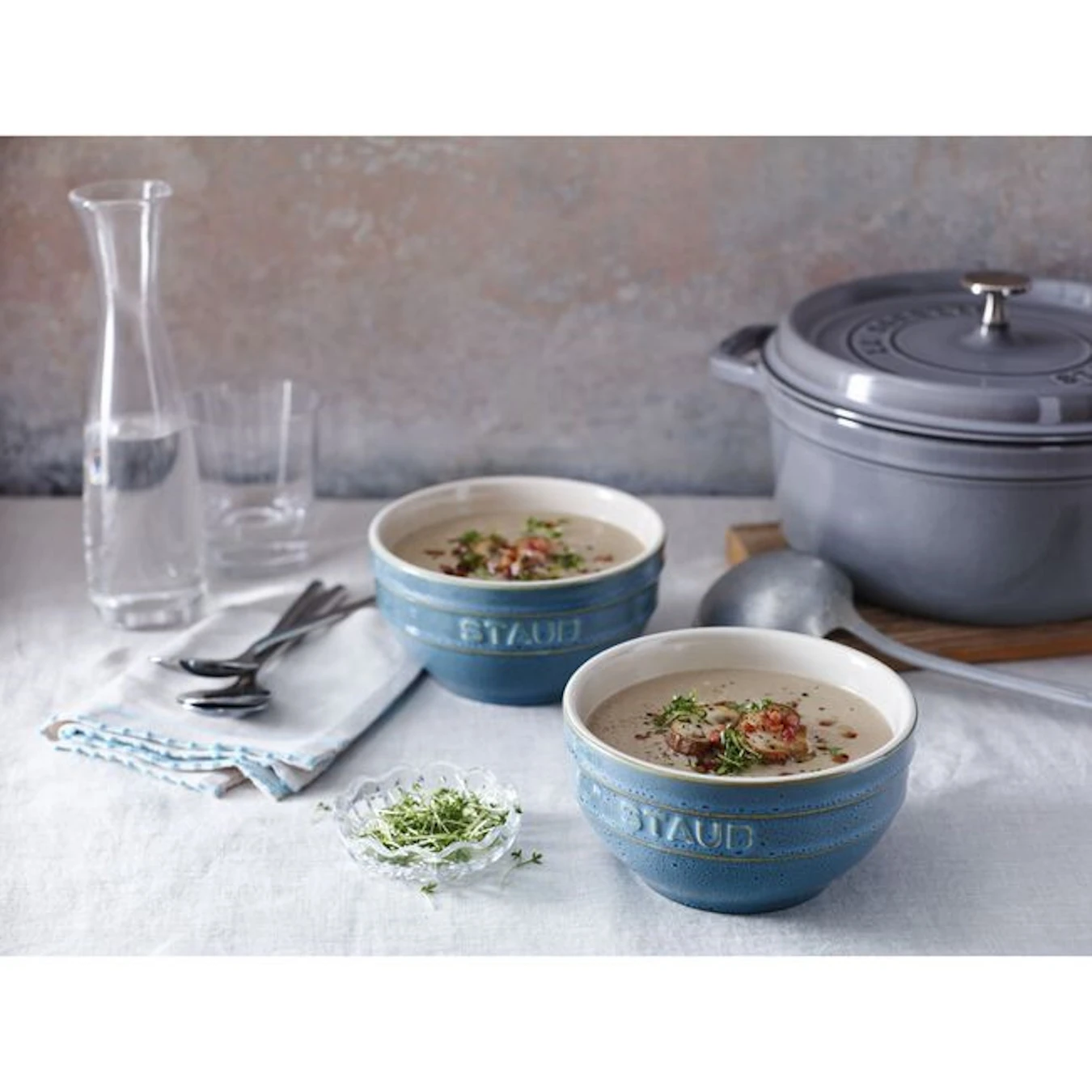 Миска керамическая STAUB, 14 см, античный бирюзовый - фото 3