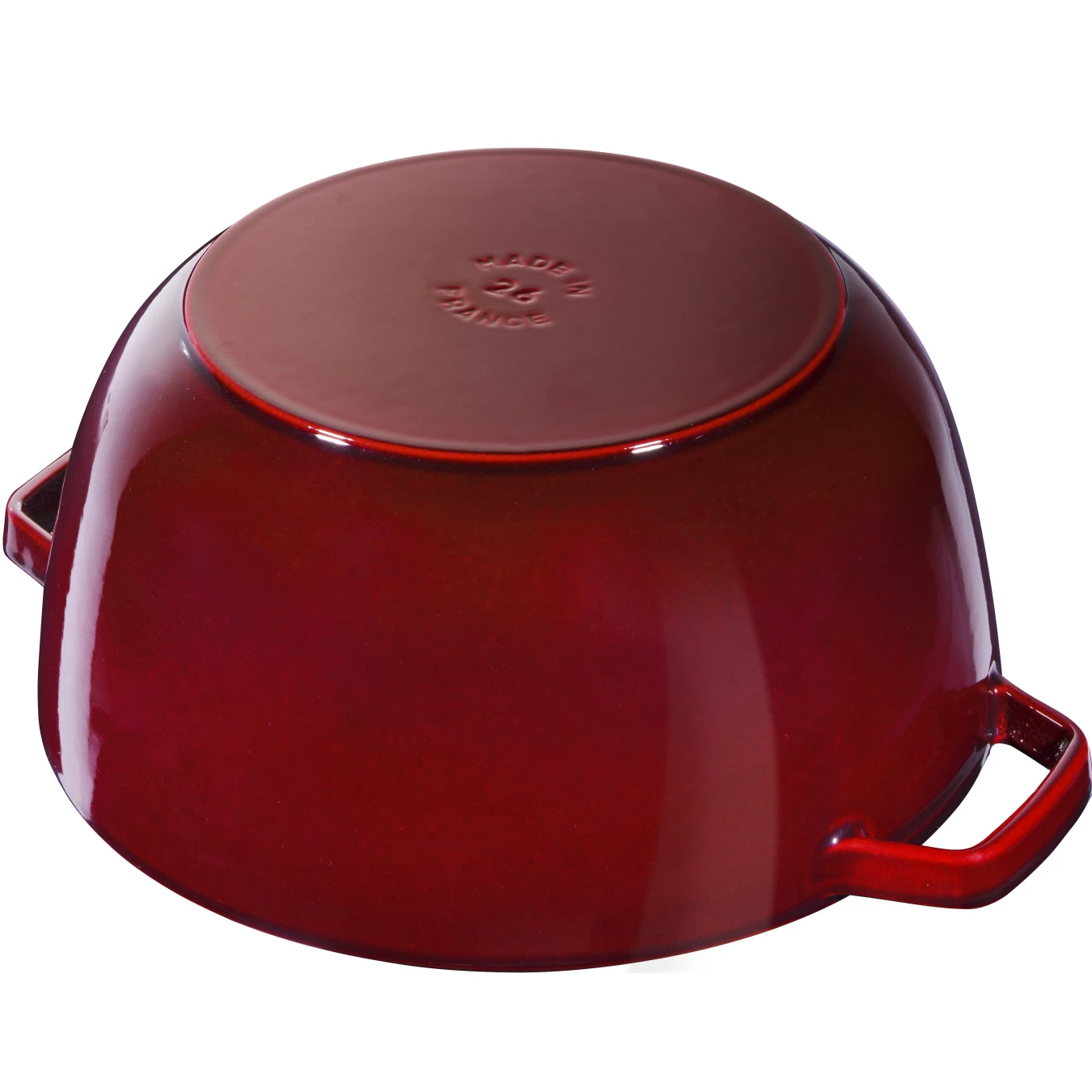 Кокот чугунный STAUB "Олень", 26 см, 4.9 л, гранатовый - фото 2