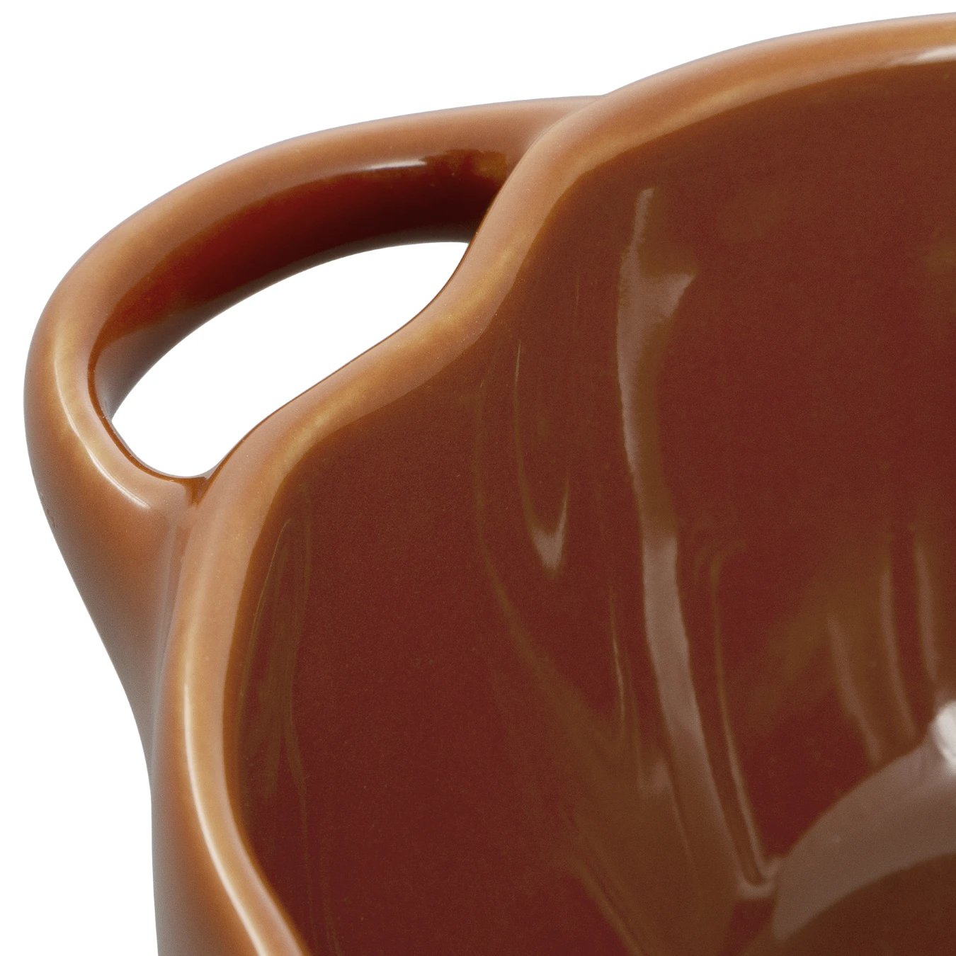 Кокот керамический STAUB, форма "Тыква", корица, 12 см - фото 3