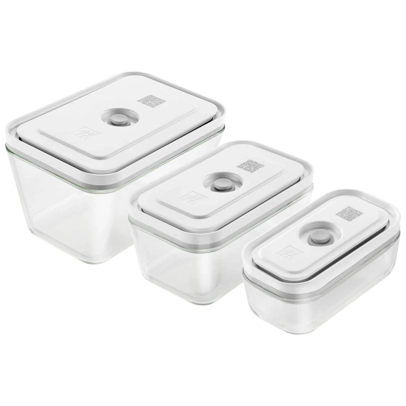 Набор стеклянных контейнеров ZWILLING Fresh&Save для вакуумного хранения, размер S/M/L, 3 шт. - фото 1
