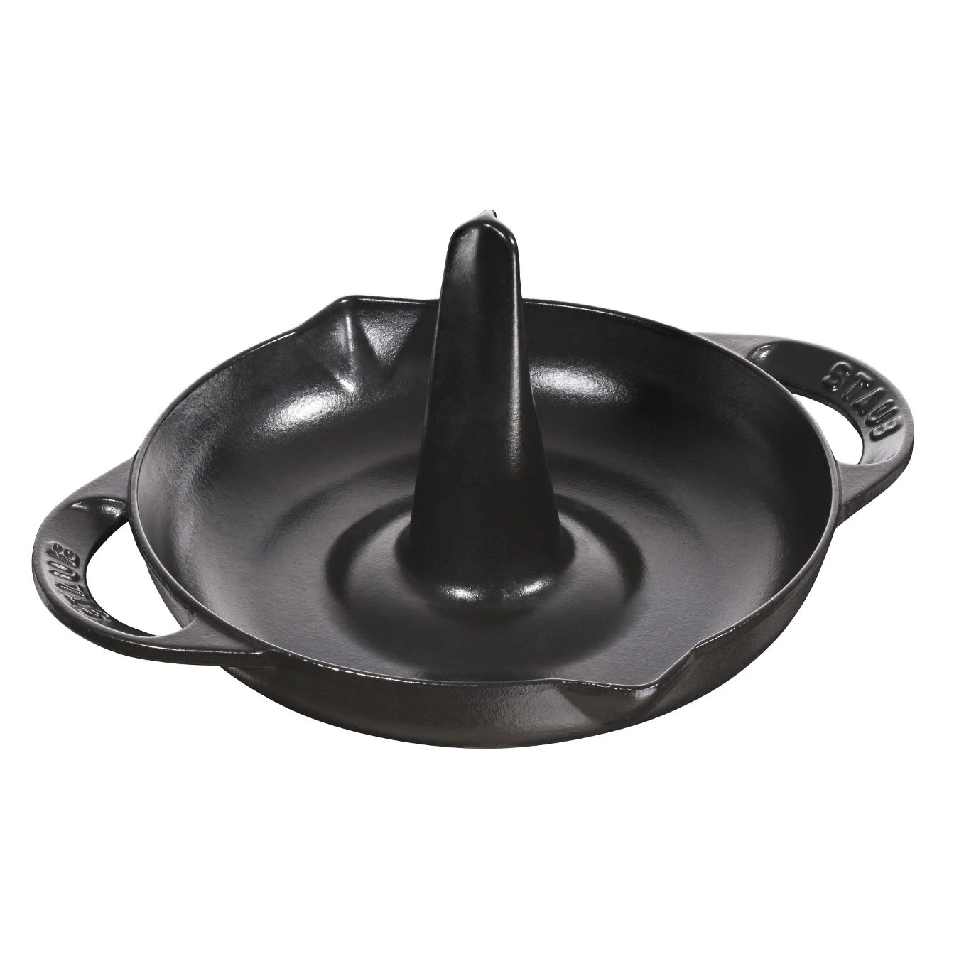 Ростер чугунный для курицы STAUB, 24 см, черный - фото 1