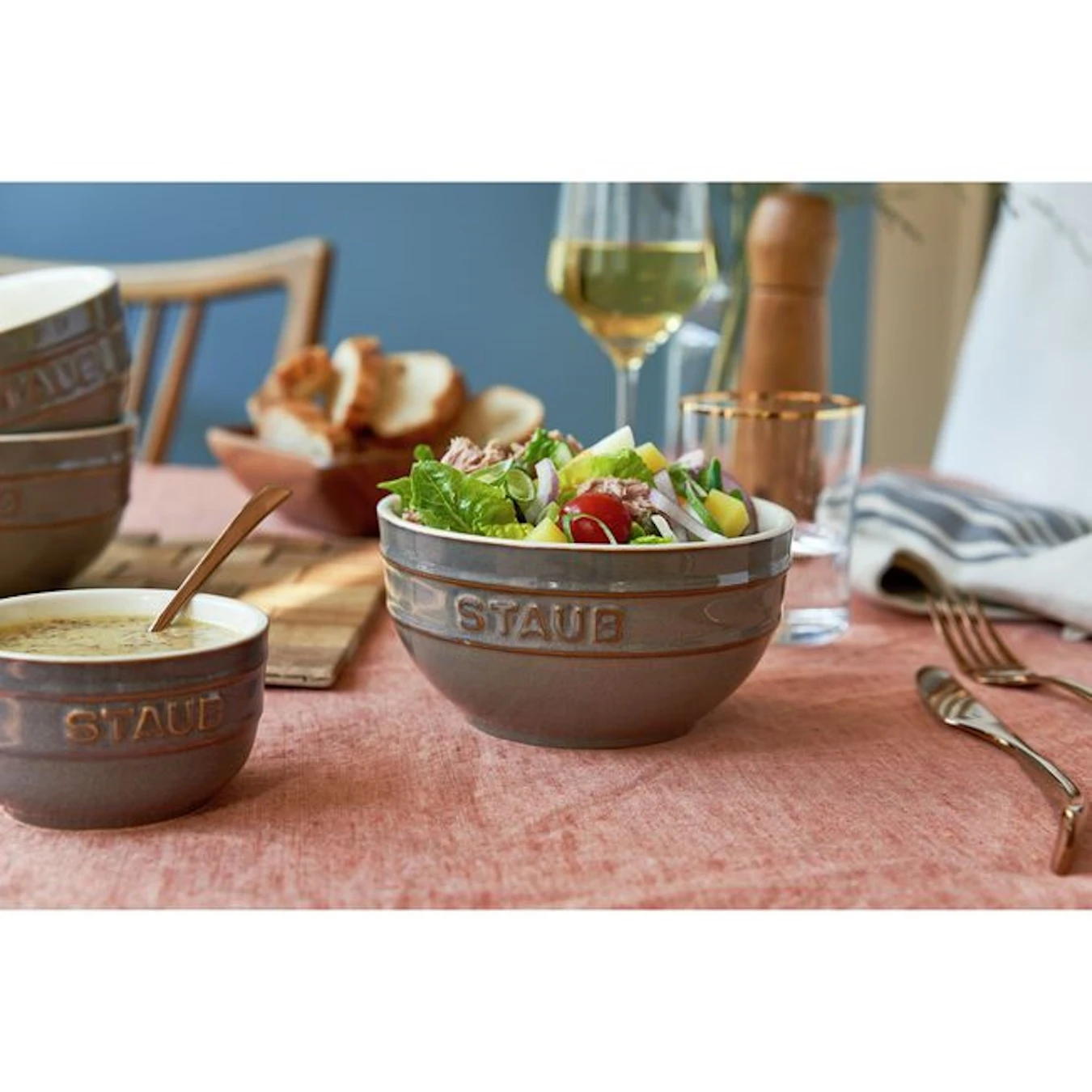Миска керамическая STAUB, 14 см, античный серый - фото 3