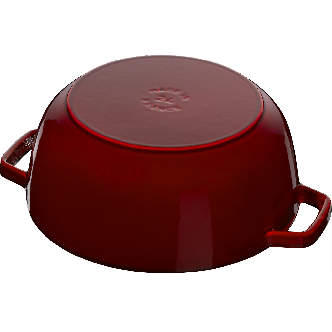 Кокот чугунный STAUB "Лилия", 26 см, 4.9 л, гранатовый - фото 3