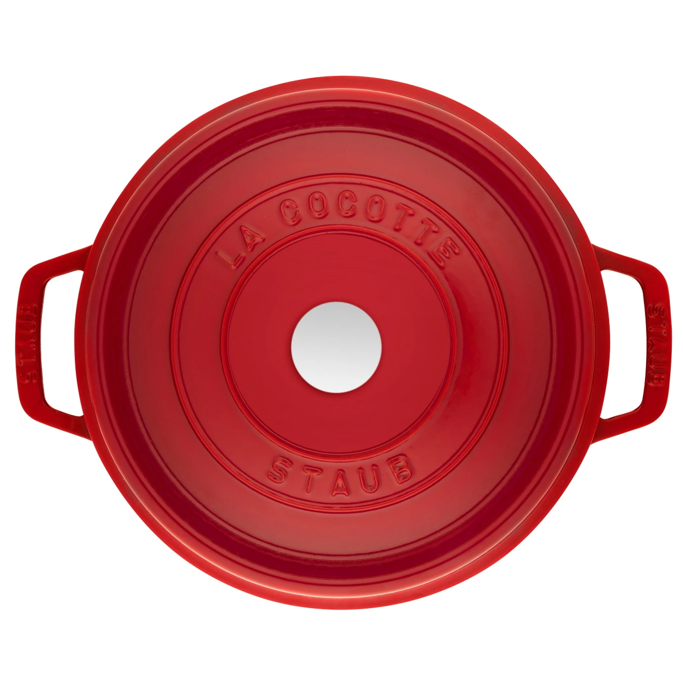 Кокот чугунный STAUB, круглый, высокий, 24 см, 4.7 л., вишневый - фото 5
