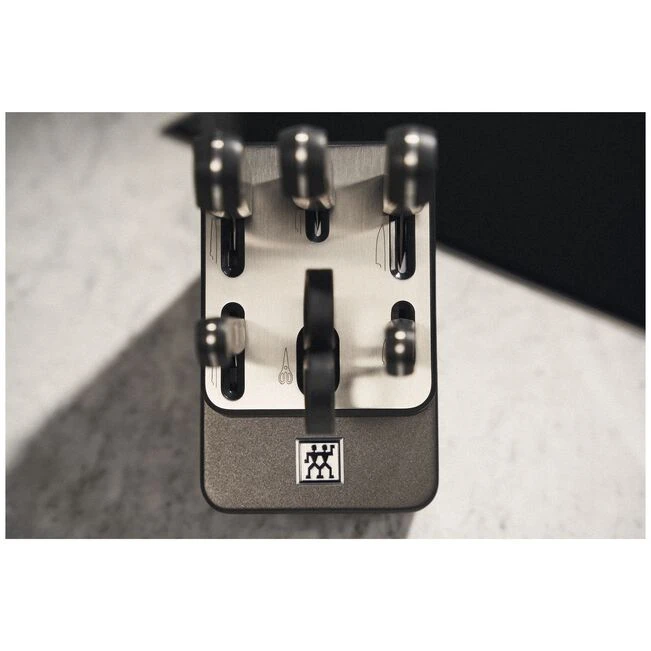 Набор ножей в подставке с заточкой ZWILLING Gourmet, антрацитовый, 7 пр. - фото 5