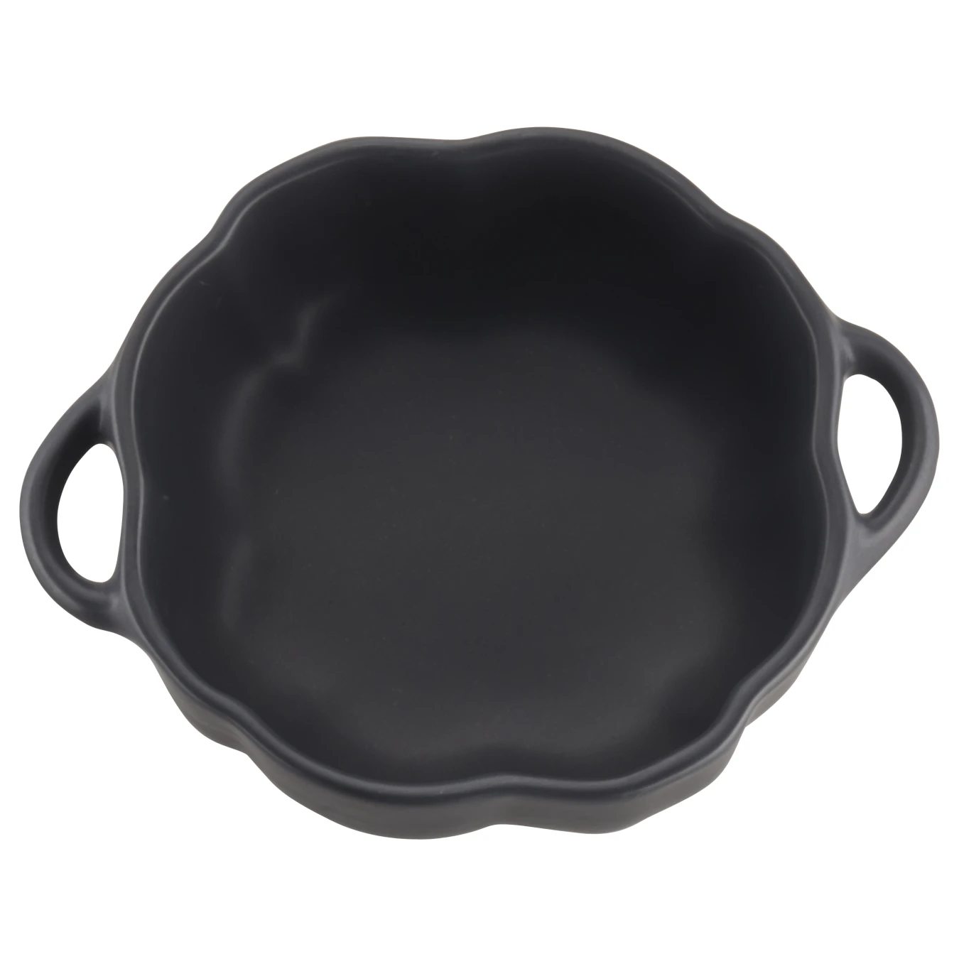 Кокот керамический STAUB, форма "Тыква", черный, 15 см - фото 2