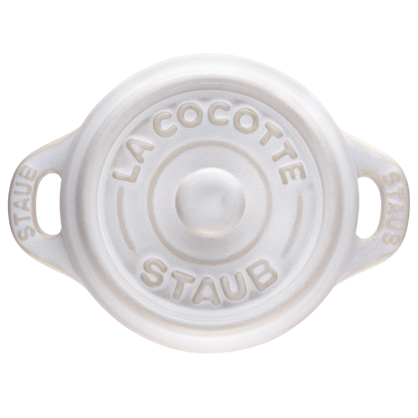 Мини-кокот керамический STAUB, круглый, 10 см, слоновая кость - фото 2