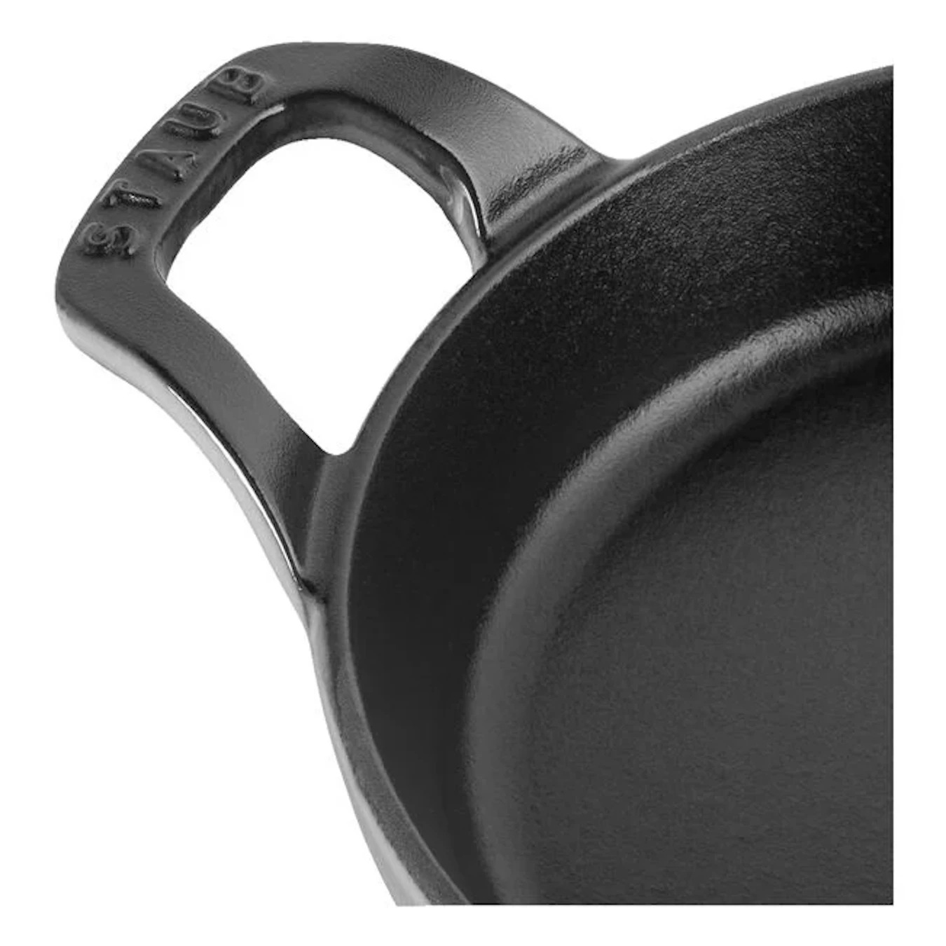 Сковорода чугунная STAUB, круглая, 16 см, серый графит - фото 2