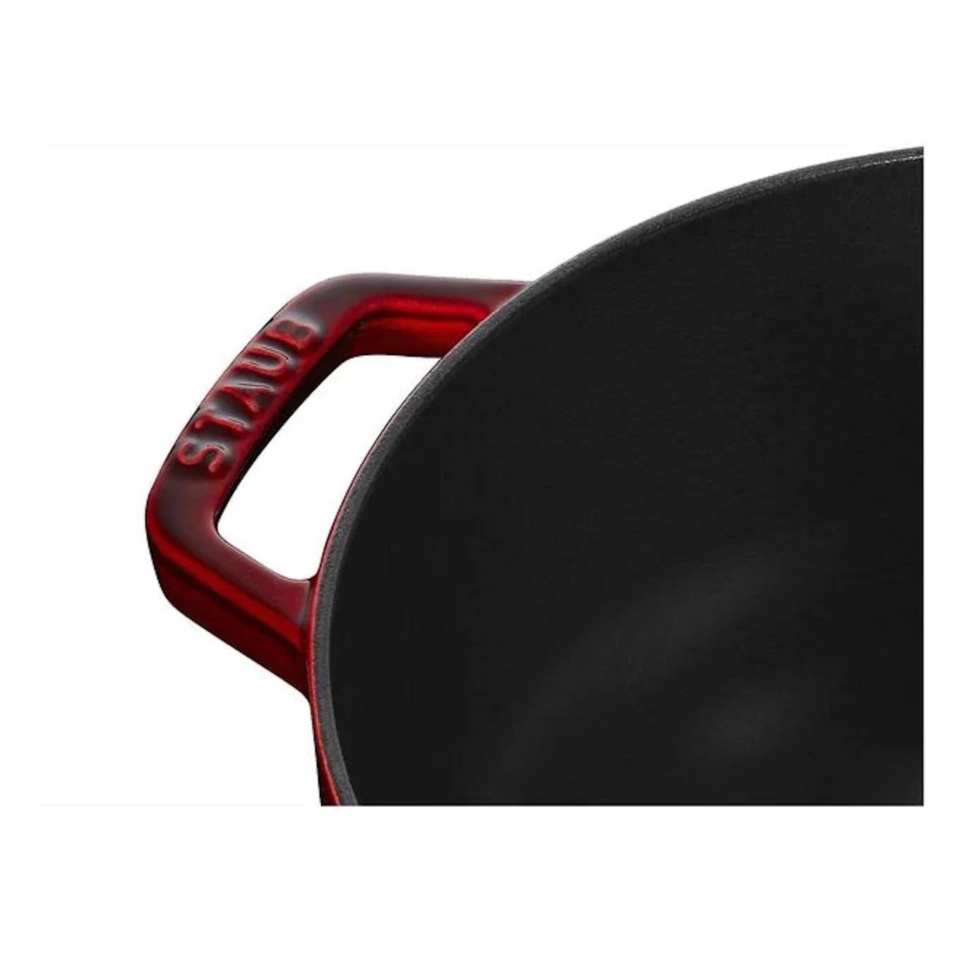 Кокот чугунный STAUB "Цветочный", 24 см, 3.6 л, гранатовый - фото 2