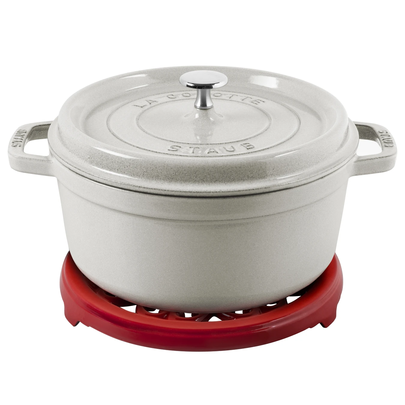 Подставка под горячее STAUB, чугунная, 23 см, вишневая - фото 2