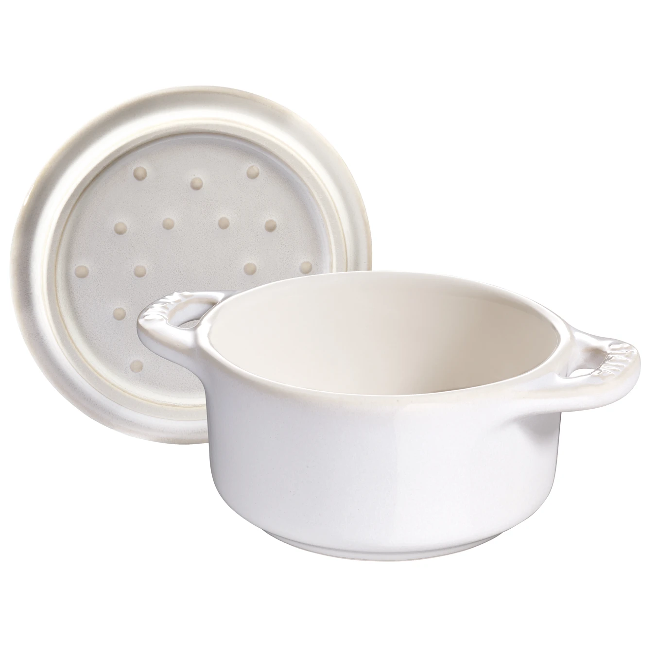 Мини-кокот керамический STAUB, круглый, 10 см, слоновая кость - фото 3
