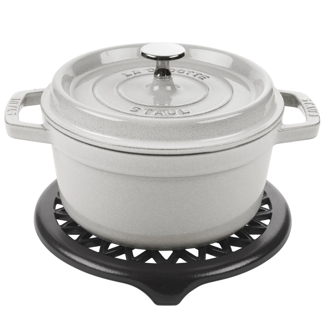 Подставка под горячее STAUB, чугунная, 23 см, черная - фото 3