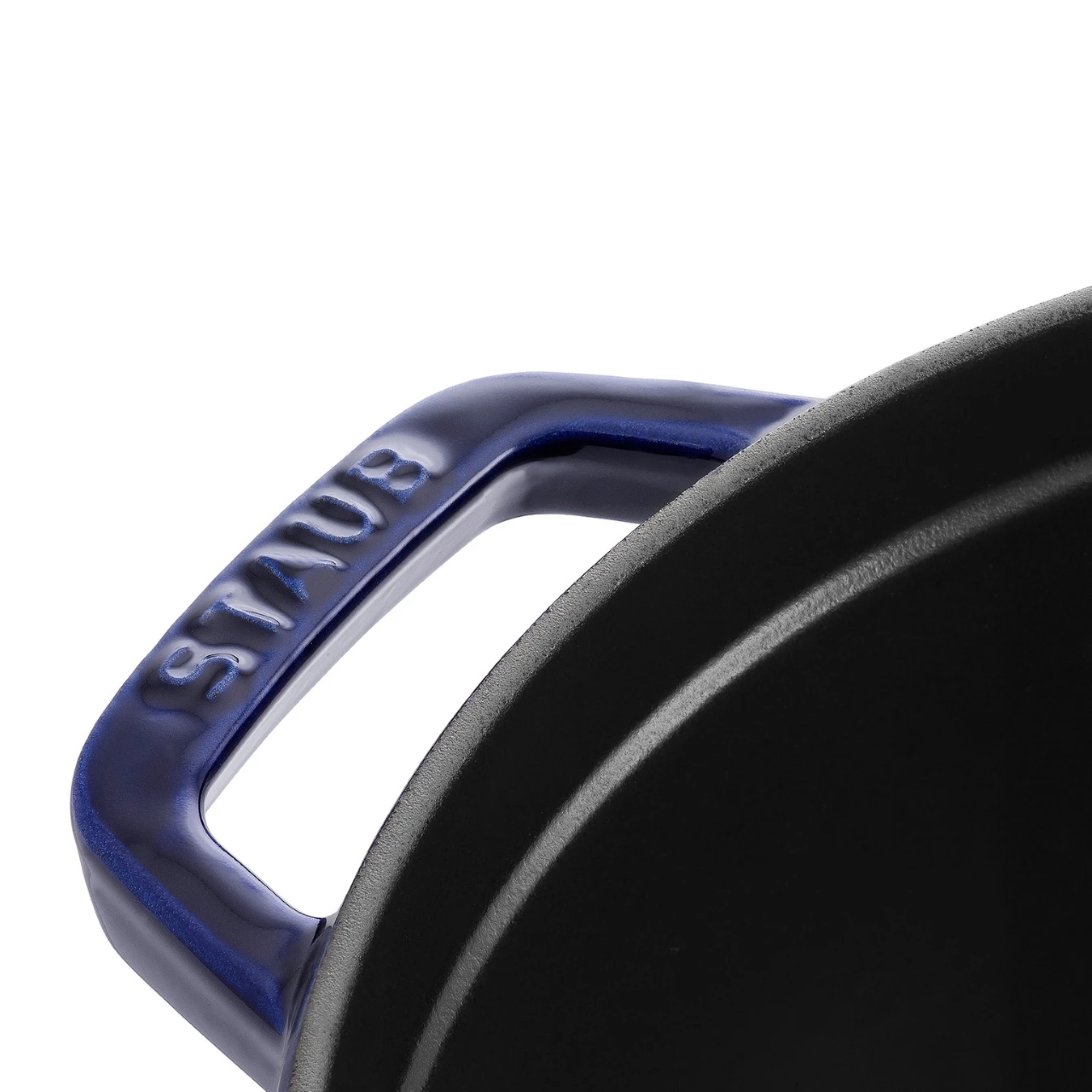 Кокот чугунный STAUB, круглый, 26 см, 5,2 л, темно-синий - фото 2