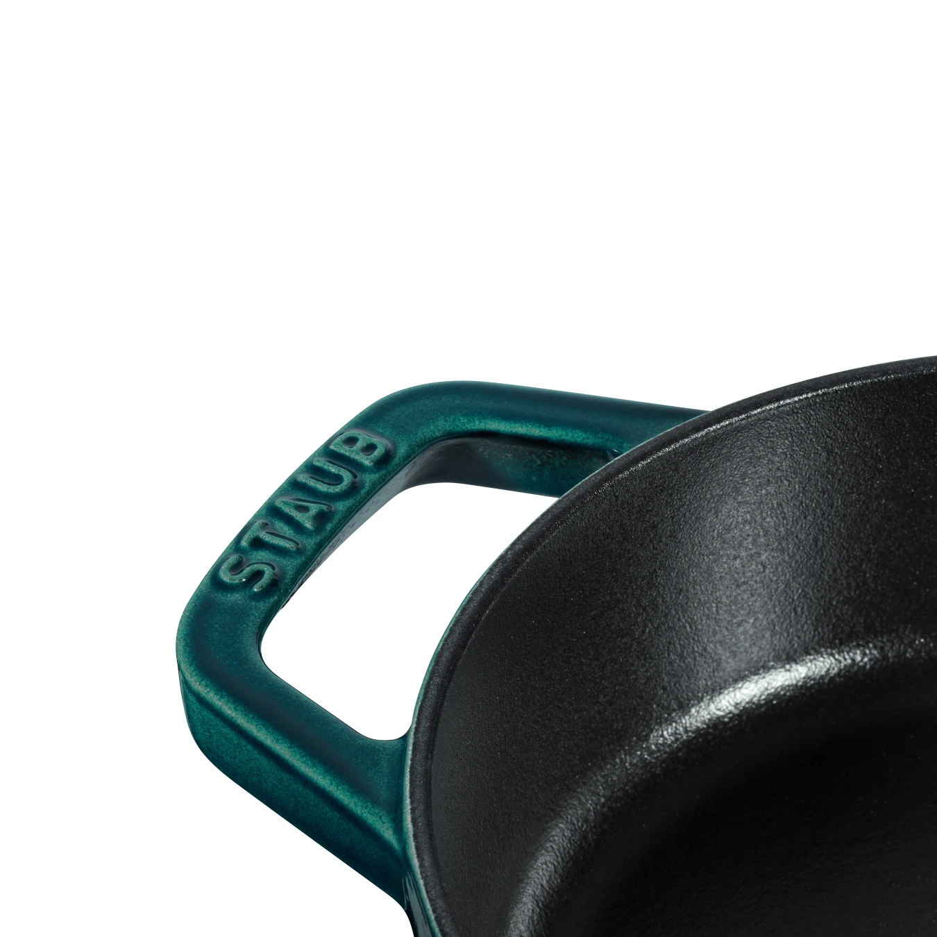 Сковорода овальная для рыбы STAUB, с чугунной крышкой, 32 см, морская - фото 4