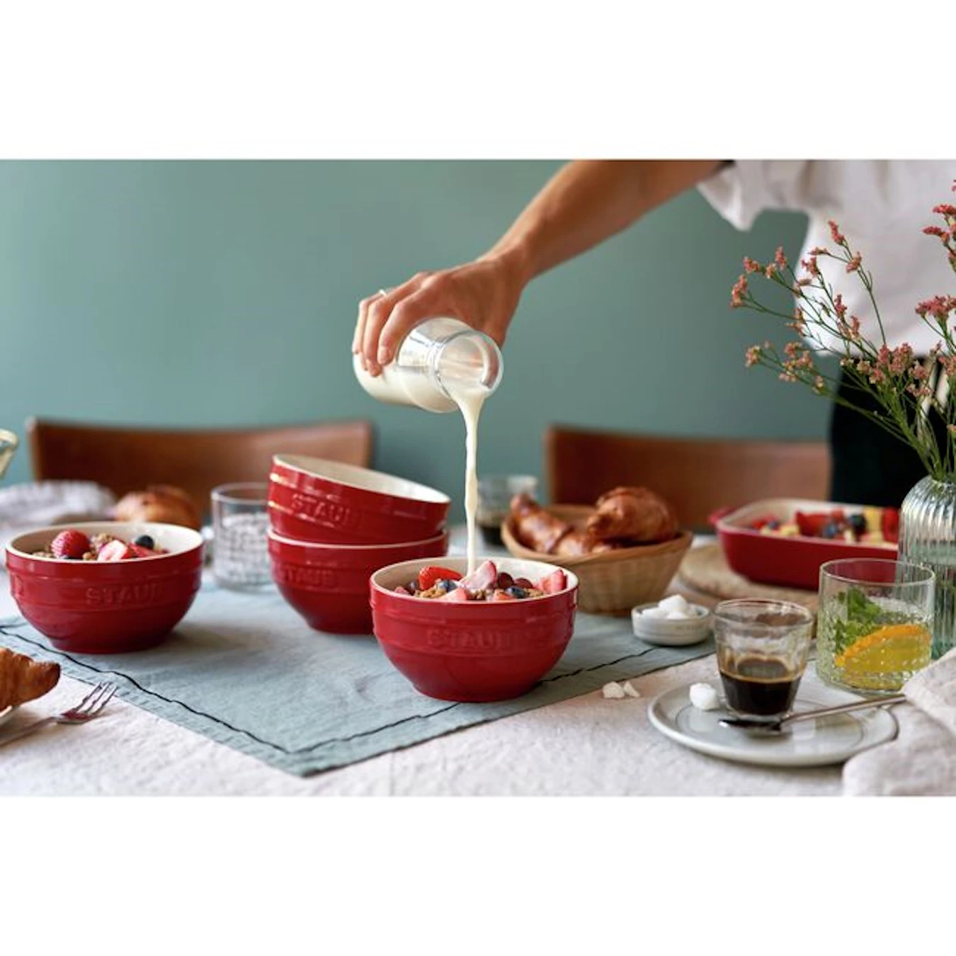Миска керамическая STAUB, 14 см, вишневая - фото 3