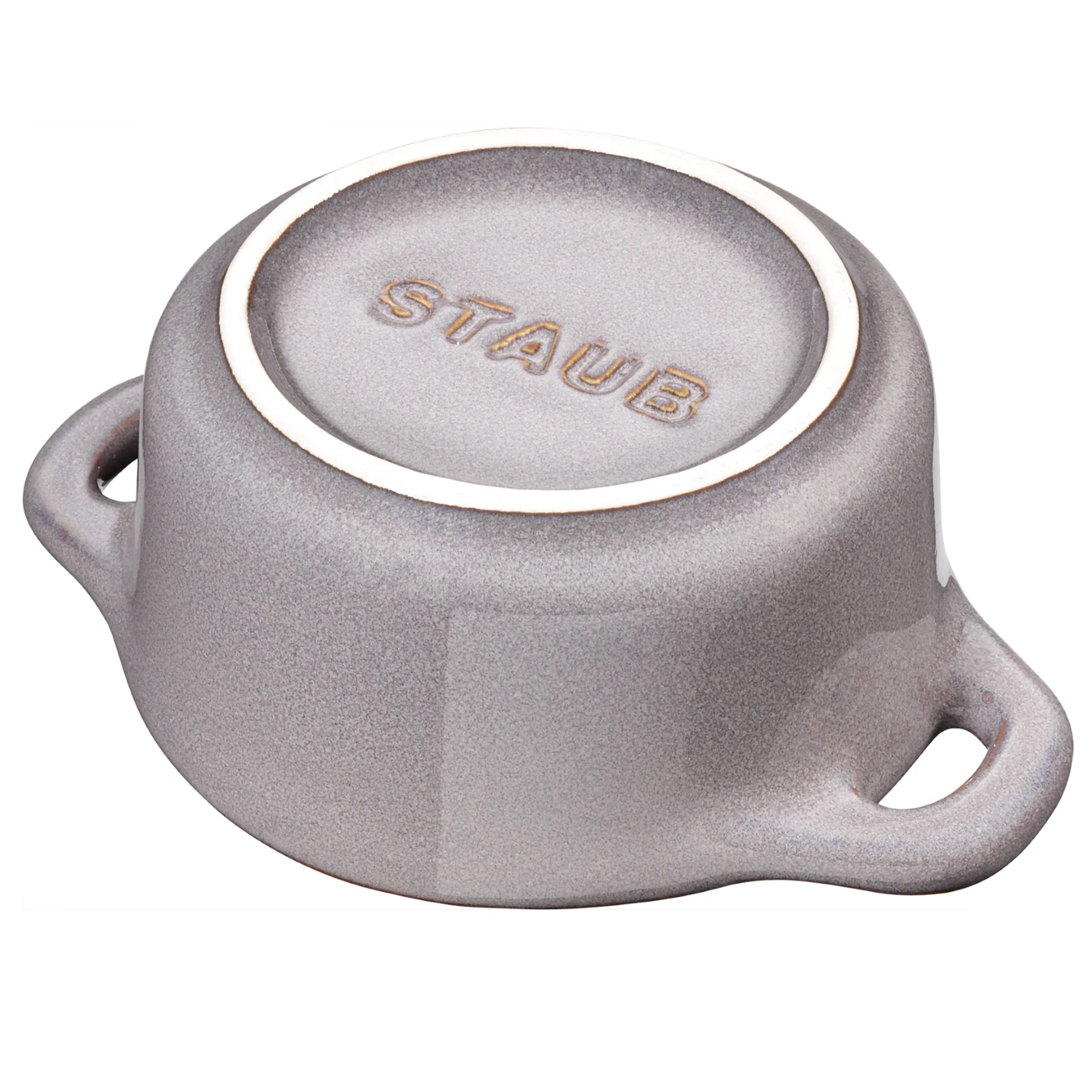Мини-кокот керамический STAUB, круглый, 10 см, античный серый - фото 4
