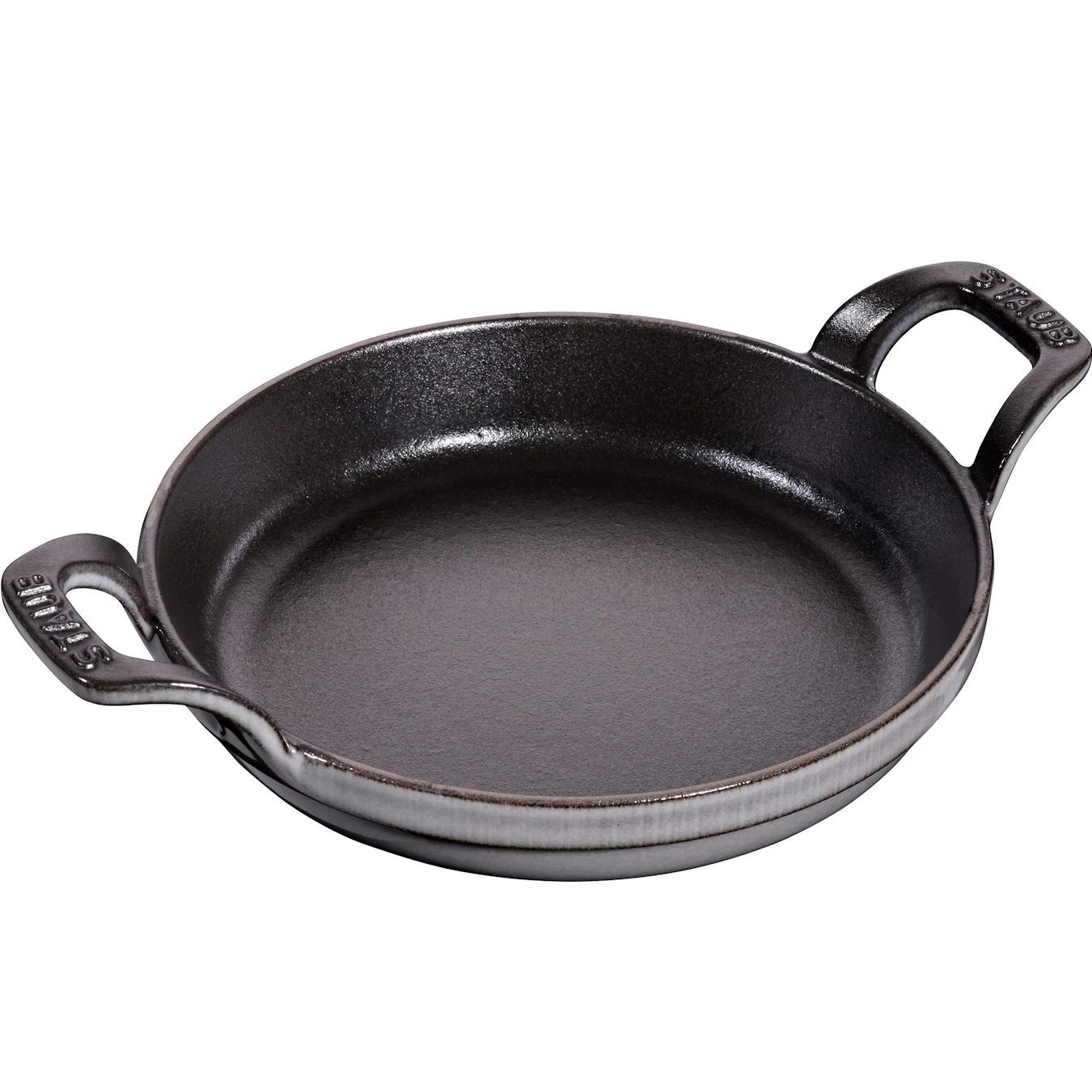 Сковорода чугунная STAUB, круглая, 16 см, серый графит - фото 1