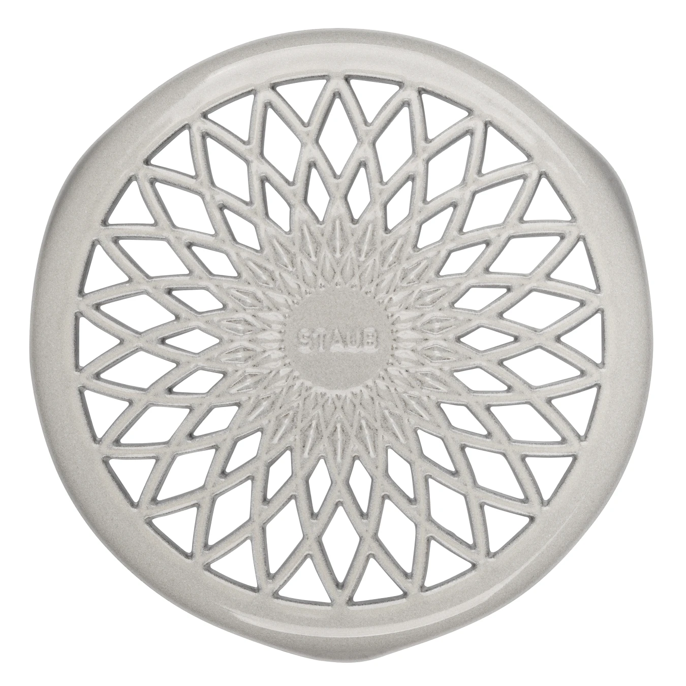 Подставка под горячее STAUB, чугунная, 23 см, белый трюфель - фото 1