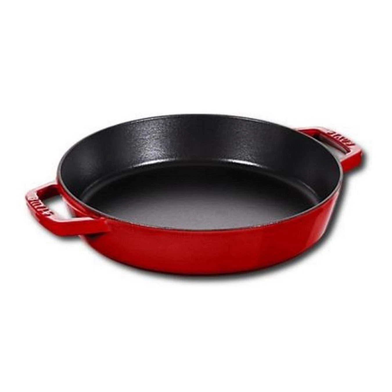 Сковорода чугунная STAUB, круглая, 26 см, вишневая - фото 1