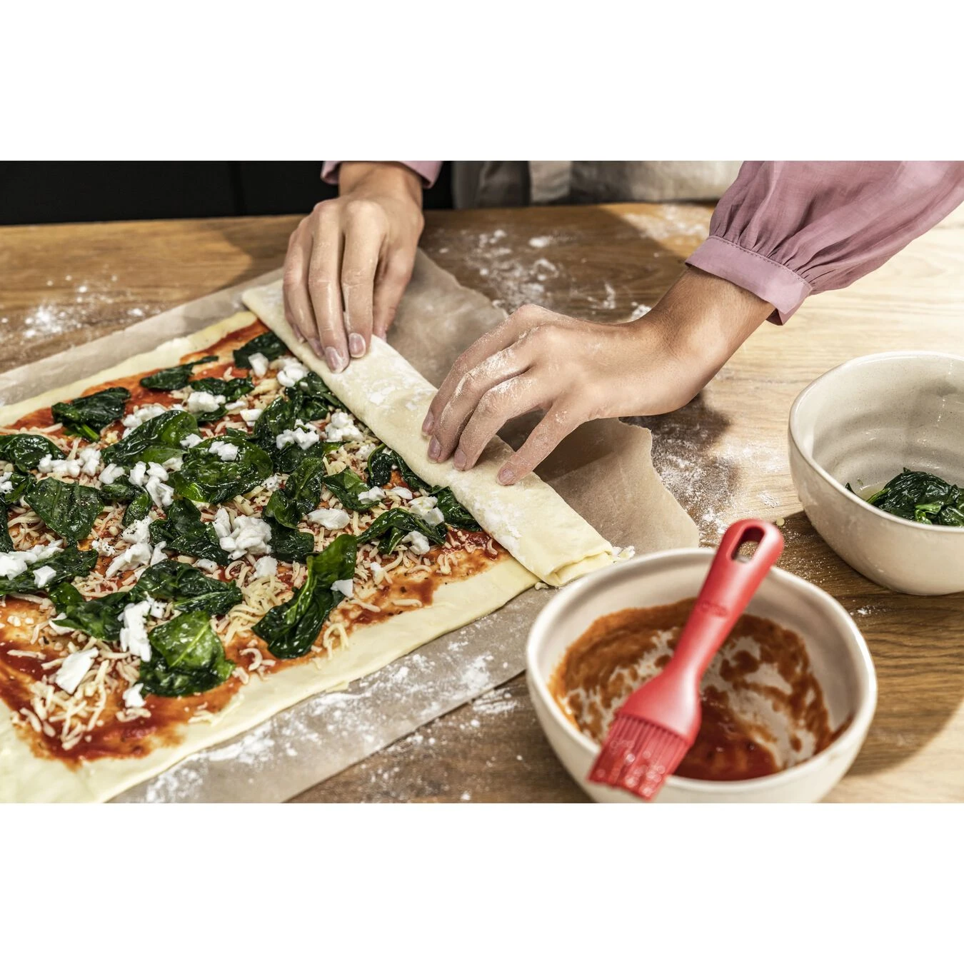 Кисточка кулинарная, силиконовая 17 см, Ballarini Rosso - фото 2