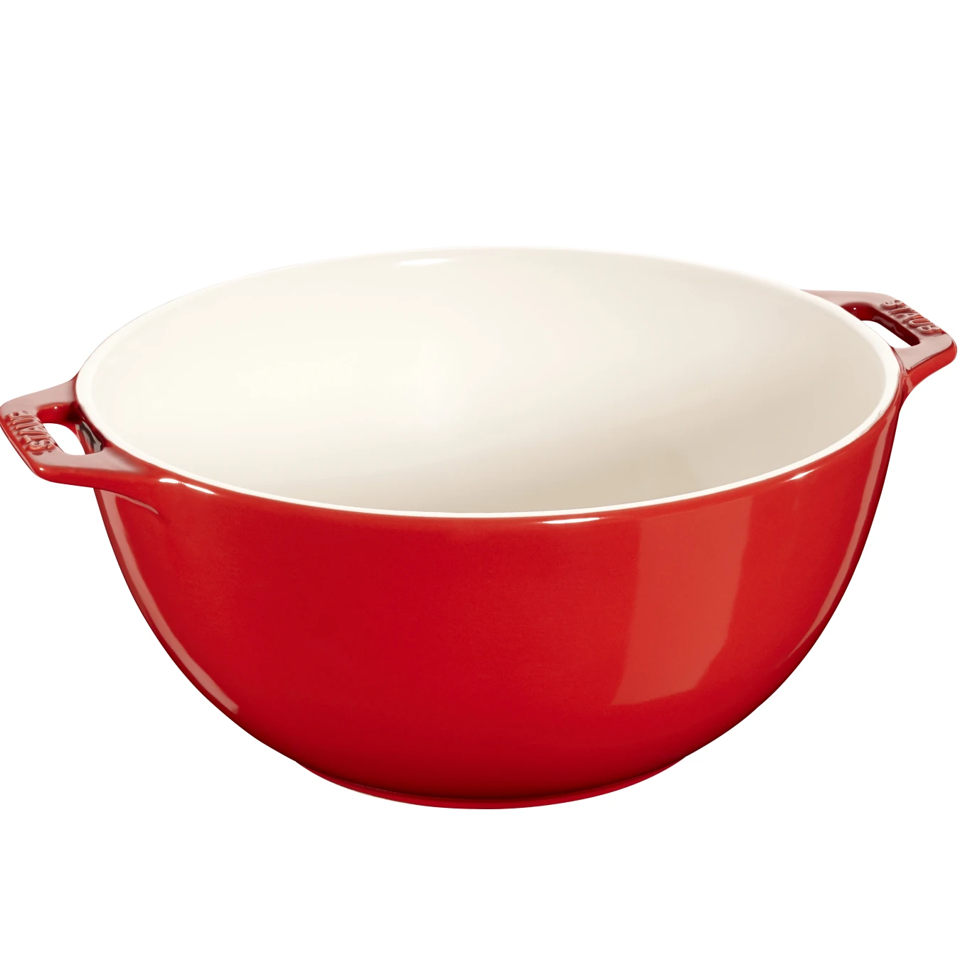 Миска большая керамическая STAUB, сервировочная, 25 см, вишневая - фото 1