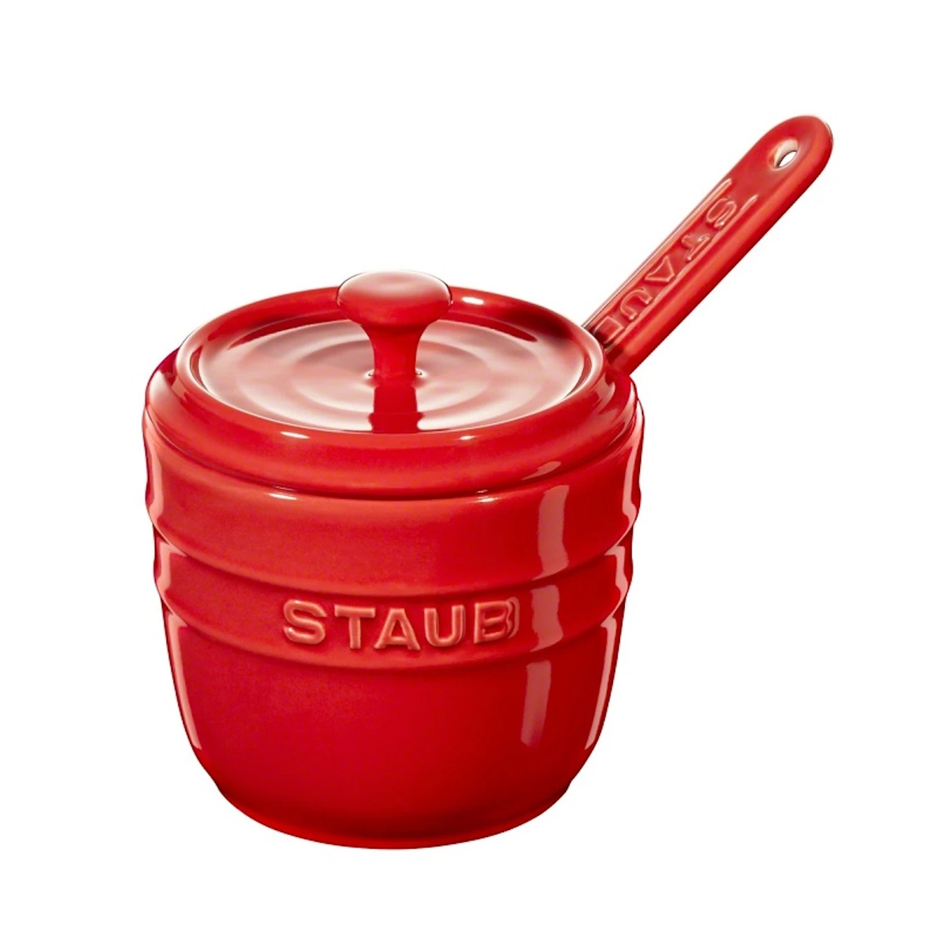 Сахарница с ложкой, вишневая - фото 1