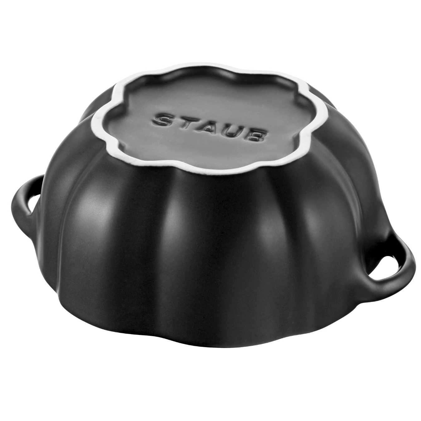 Кокот керамический STAUB, форма "Тыква", черный, 15 см - фото 5