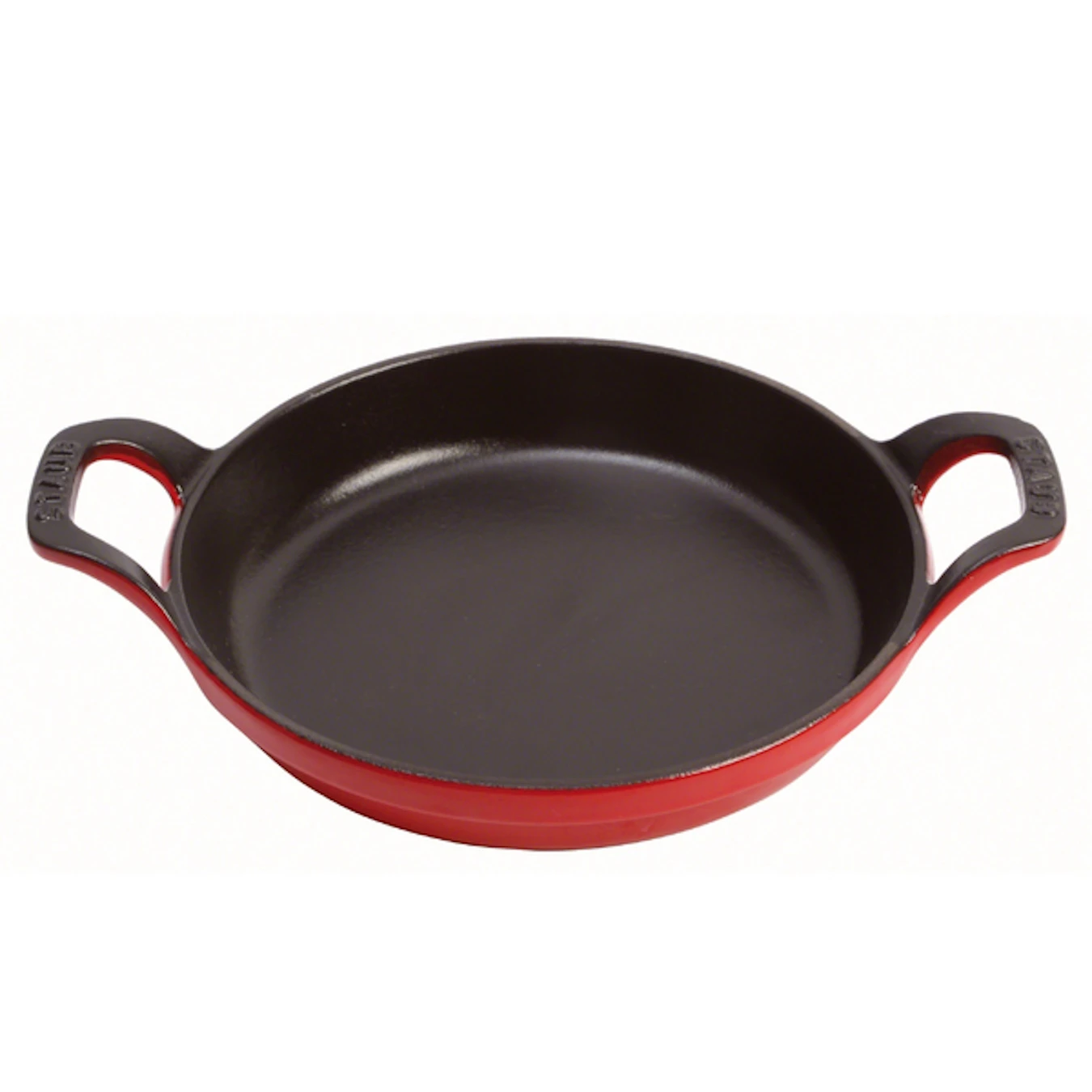 Сковорода чугунная STAUB, круглая, 16 см, вишневая - фото 1