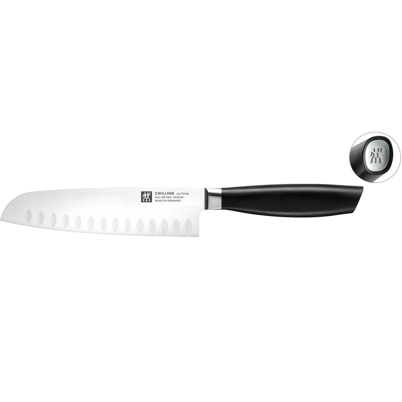 Нож сантоку ZWILLING All*Star, лезвие 18 см - фото 1