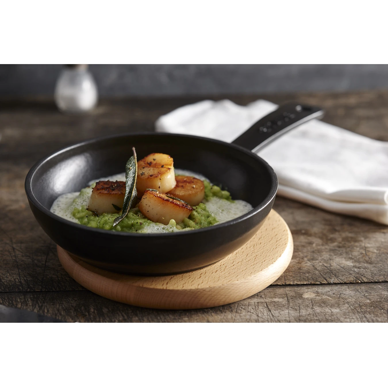 Сковорода чугунная STAUB, круглая, 16 см, черная - фото 3