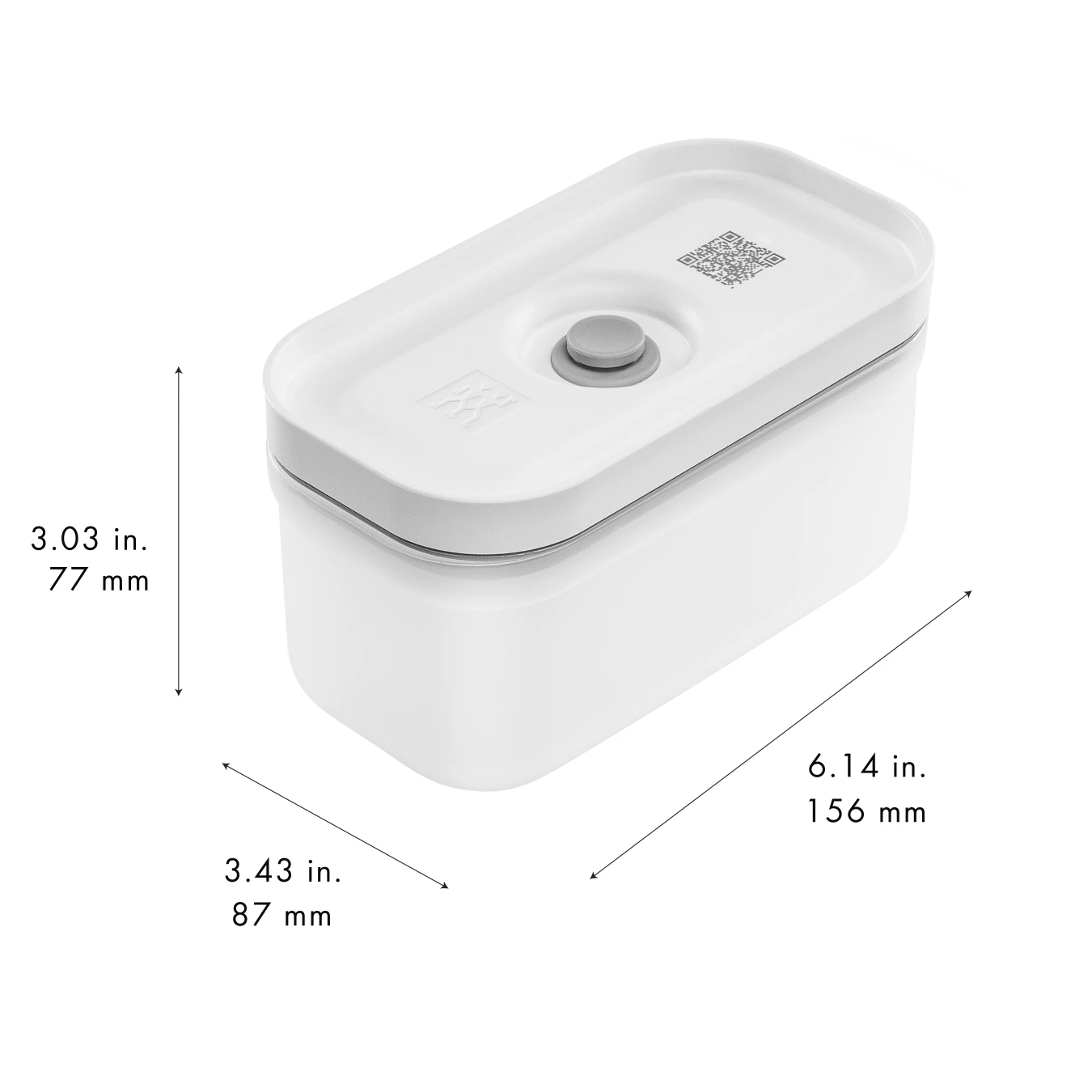 Контейнер пластиковый ZWILLING Fresh&Save для вакуумного хранения, S, серый, 500 мл