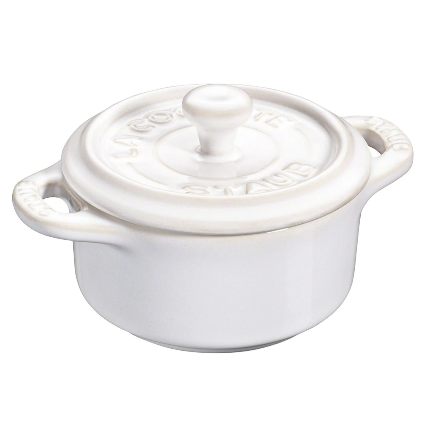 Мини-кокот керамический STAUB, круглый, 10 см, слоновая кость - фото 1