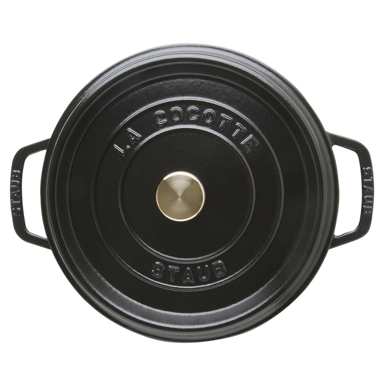 Кокот чугунный STAUB, круглый, 24 см, 3,8 л, черный - фото 2