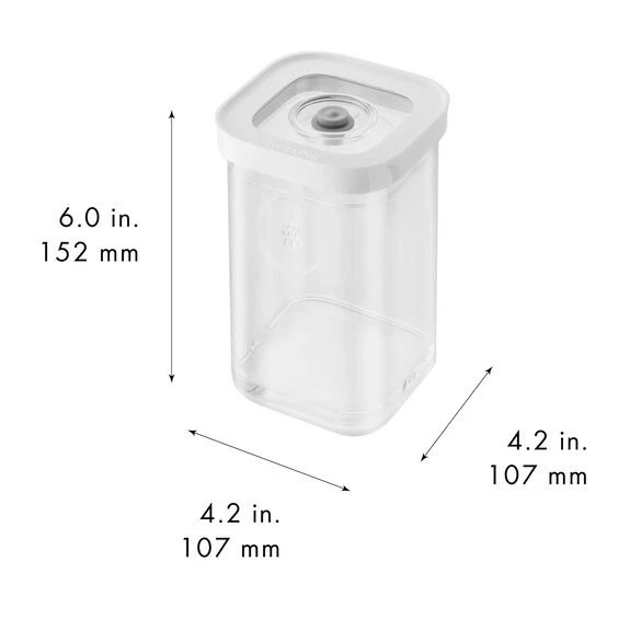 Контейнер пластиковый ZWILLING Cube для вакуумного хранения, прозрачный, 825 мл