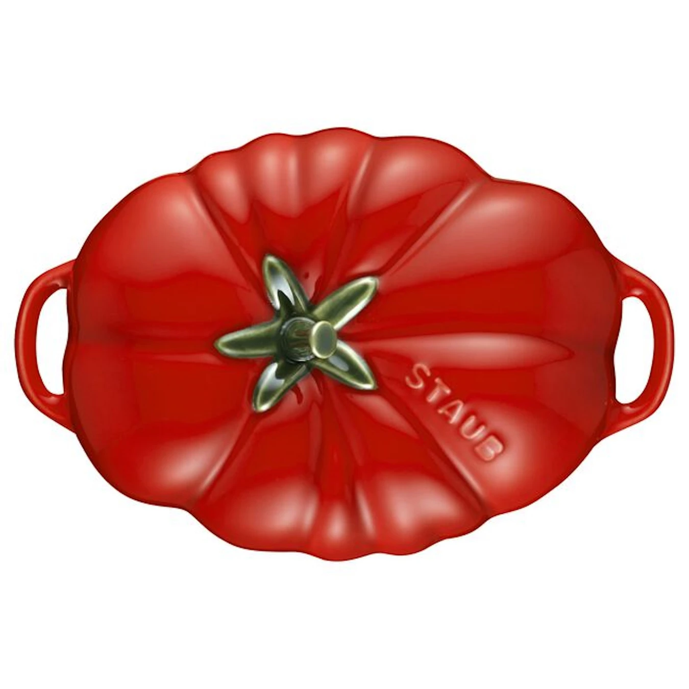 Кокот керамический STAUB, форма "Помидор", вишневый, 19 см - фото 5