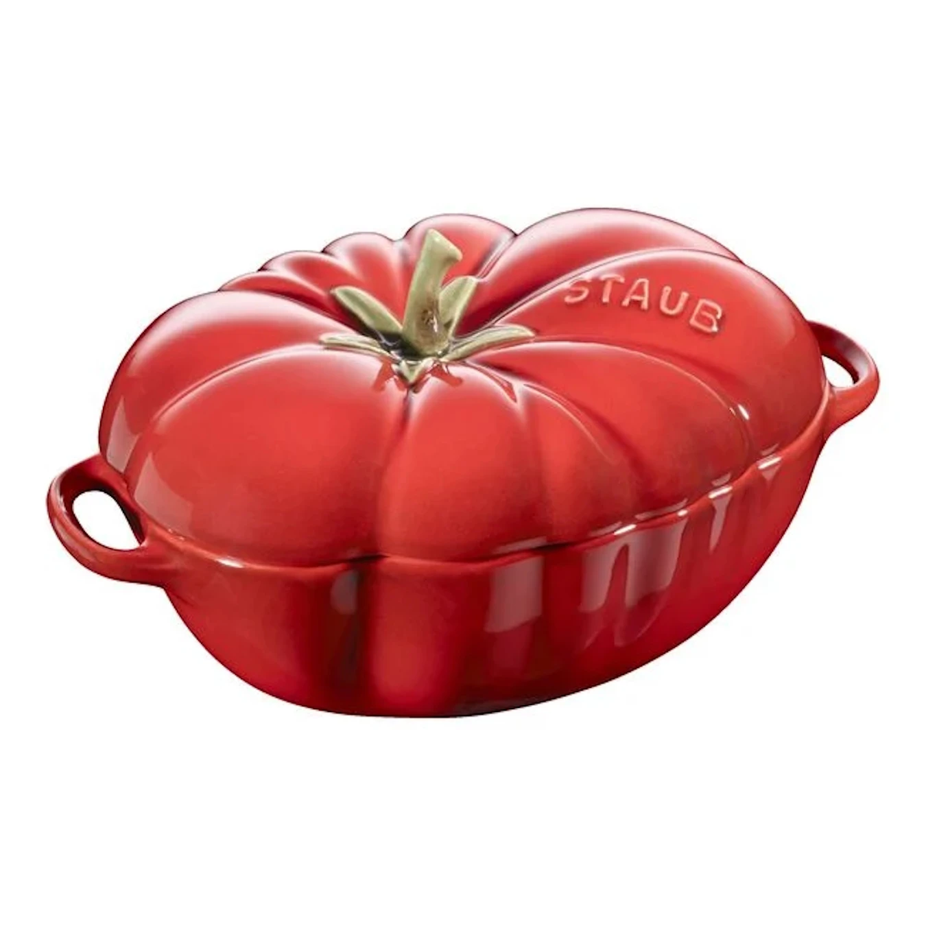 Кокот керамический STAUB, форма "Помидор", вишневый, 19 см - фото 1