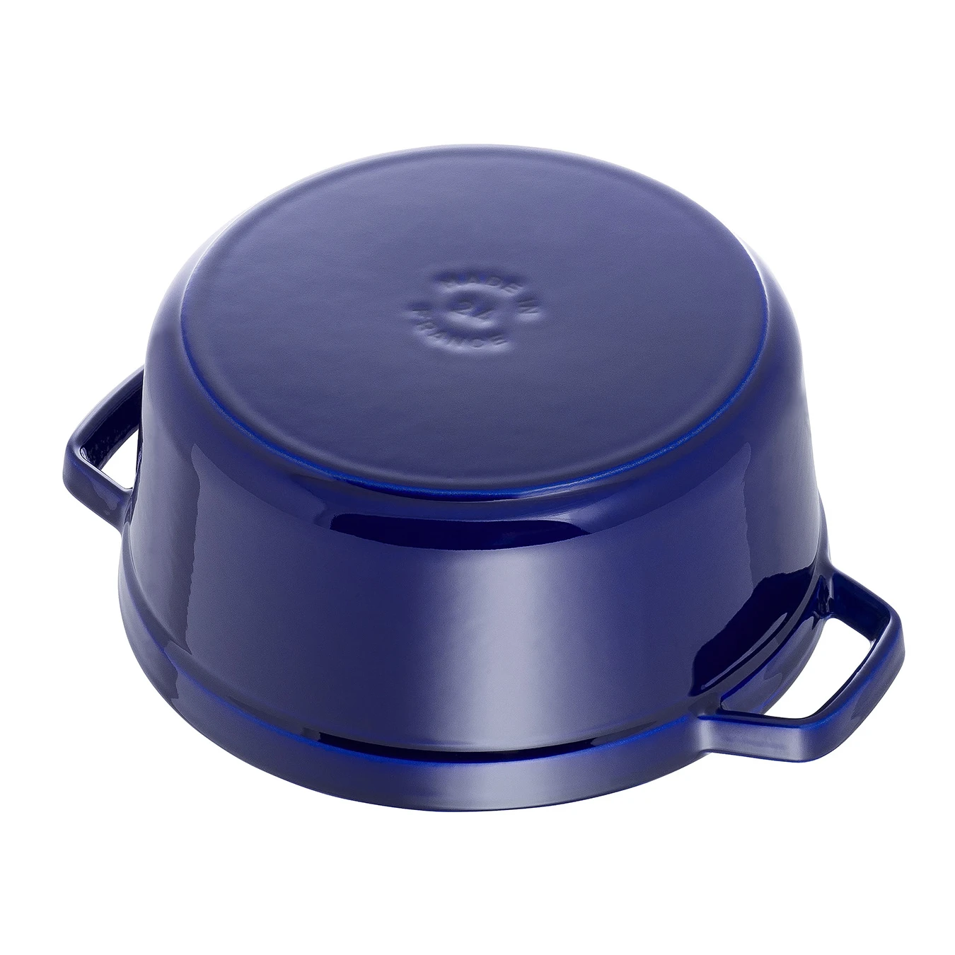 Кокот чугунный STAUB, круглый, 26 см, 5,2 л, темно-синий - фото 4